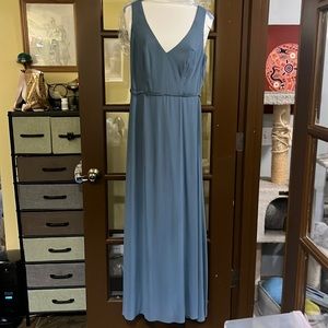 Slate bridesmaid dress, worn once, size 10, back alteration